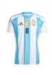 Argentina Angel Di Maria #11 Fotballdrakt Hjemme Klær Copa America 2024 Korte ermer